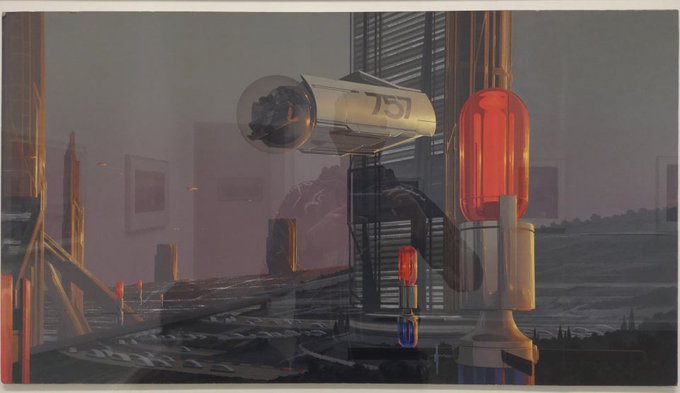 &ldquo;Reality ahead of schedule&rdquo;. Saw the Syd Mead Exhibition at the gallery O&amp;O Depot, where many of his<a href="/tag/getup"class="tags"><span>#getup</span></a><a href="/tag/dawn"class="tags"><span>#dawn</span></a><a href="/tag/optoutside"class="tags"><span>#optoutside</span></a><a href="/tag/wakeupthesun"class="tags"><span>#wakeupthesun</span></a><a href="/tag/justs"class="tags"><span>#justs</span></a>