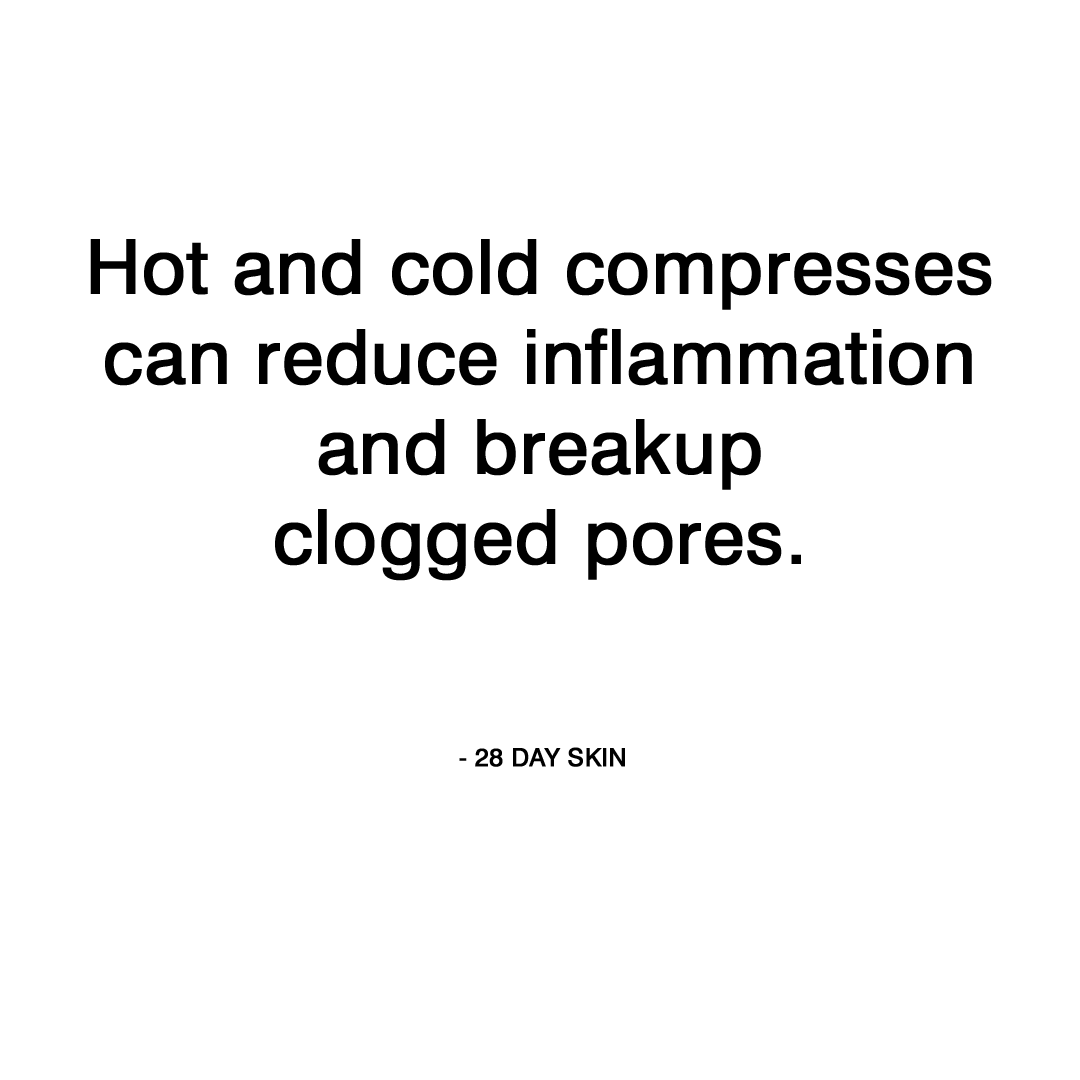 👀 For really deep under the skin spots use hot 🔥&amp; cold 💦compresses to reduce inflammation 👍&amp; help break up the sebum 😊and skin cells plugs which are trapped in your pores 😁 = 10 minutes, 2/3 x day | say #notobenzoyl❌#notoisotretino 🚫
