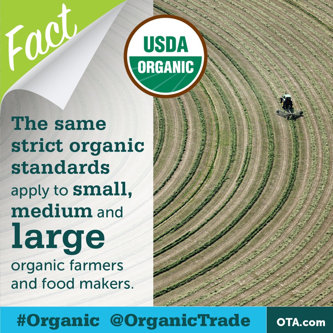 Credit to the Organic Trade Association Share the FACTS about #organic #organic #organicfarming #organictrade #ota #california #woodspurfarms #datefarm #medjool #dateindustry