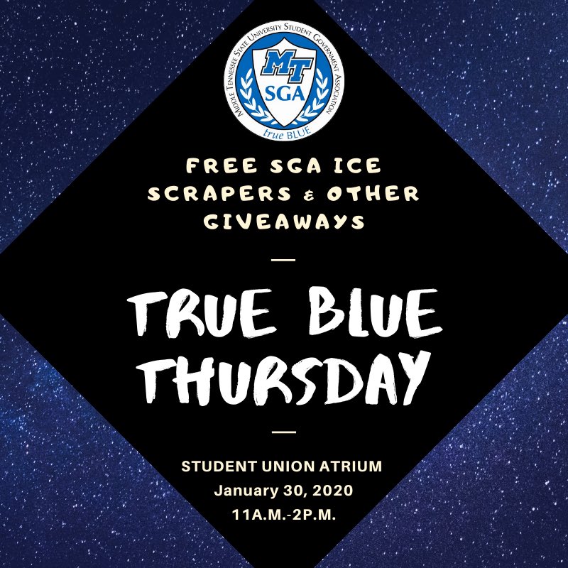 MTSUSGA's tweet image. Come out tomorrow Blue Raiders💙⚡️