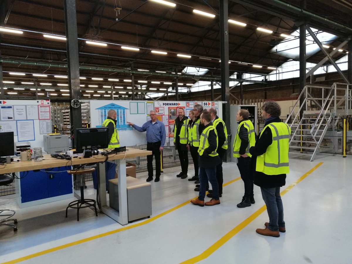 Lean4Zero's tweet photo. Today our research team visited research partner MCB. They guided us throughout their facility and we discussed the upcoming challenges regarding lean, digitalization and learning networks. #lean40 #industry40 #leanmanufacturing #research https://t.co/iPozcqA7mz