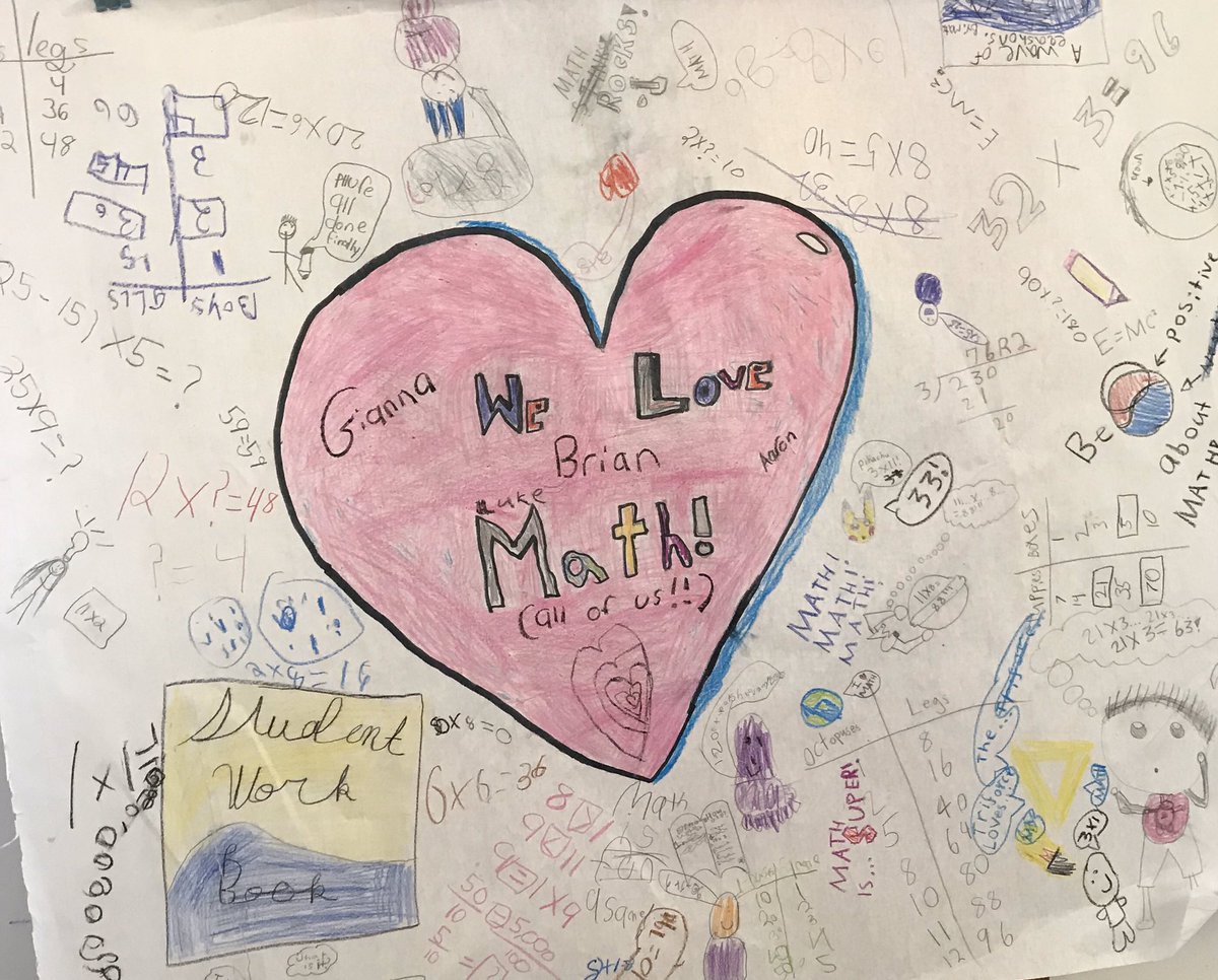 My students found a way to show their love of math!!