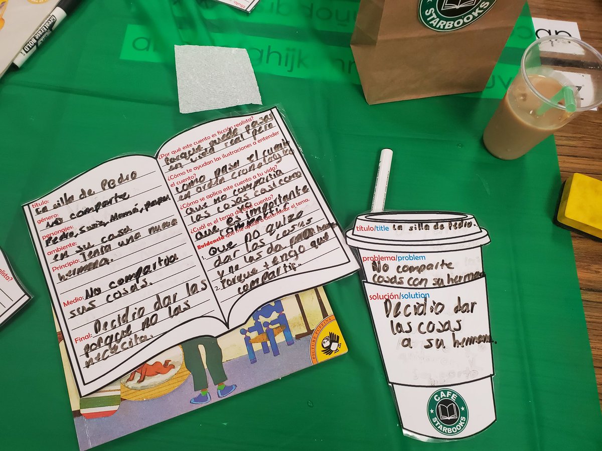Jaleydapz's tweet photo. Once again trying a different "classroom transformation" It was perfect "Café Starbooks" for our lesson: Realistic Fiction- Determine Theme #whatsnext
@crenshawcomets
@ChannelviewISD
#secondgrade #duallanguage #secondgradedual #dualclassroom #classroomtransformation #starbucks https://t.co/K2xssTabu8