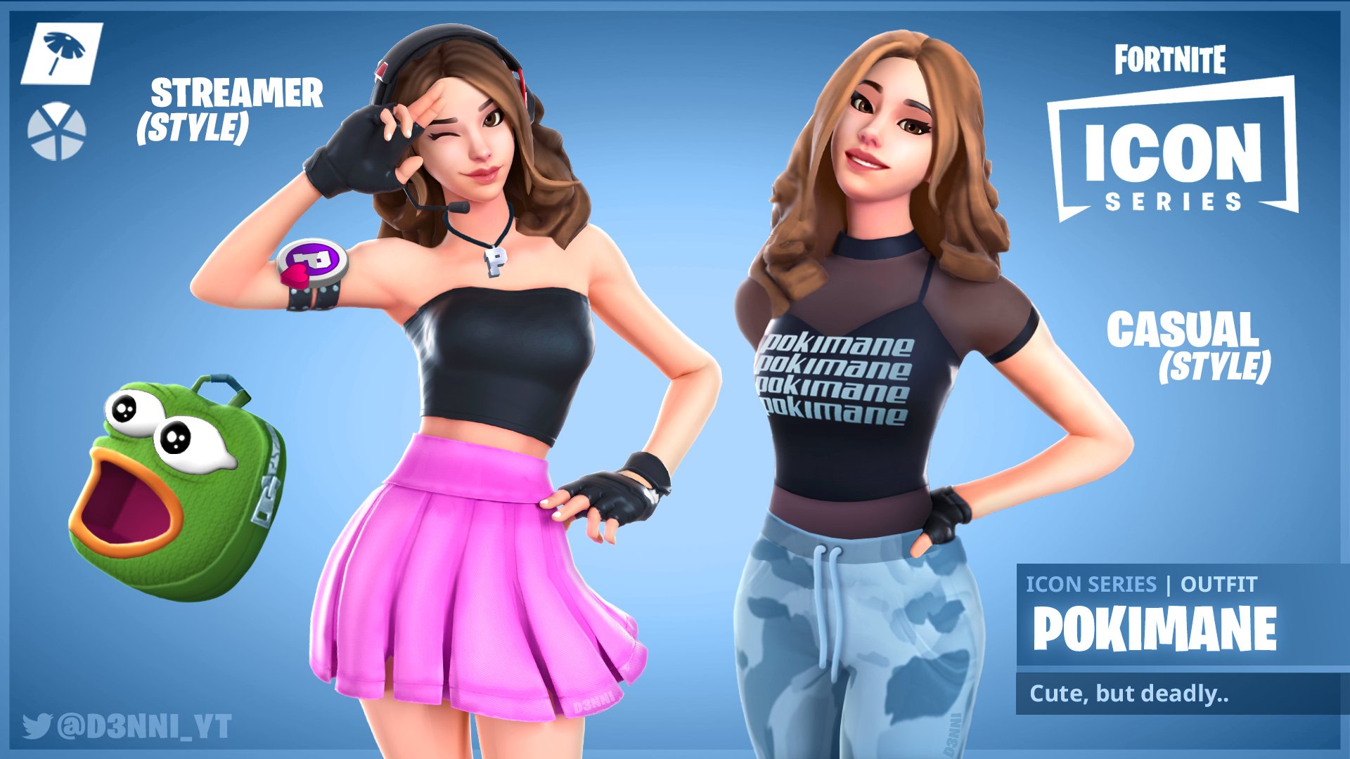 POKIMANE X FORTNITE SKIN CONCEPT Since you guys loved my last concept so mu...