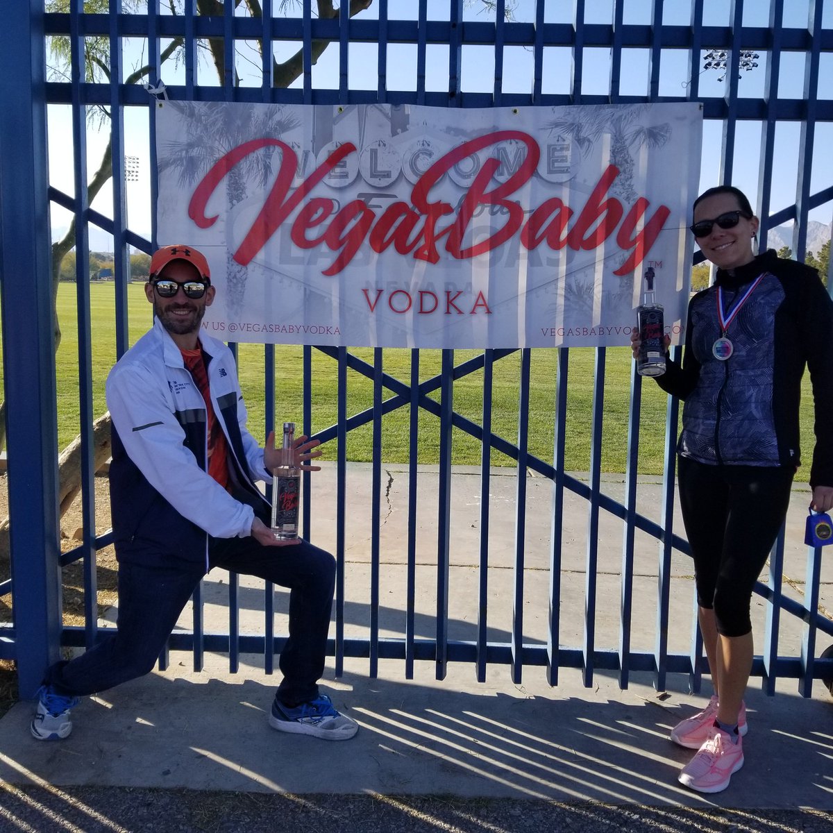 Tripledareruns's tweet photo. @vegasbabyvodka Two of our top finishers in the race! https://t.co/jKXTKh9AV3
