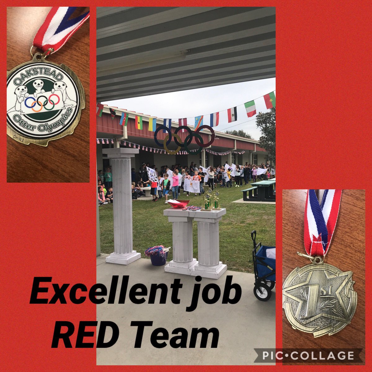 Today we held our closing ceremonies for our 2020 Otter Olympics. So proud of my red team who earned first place for raising the most money. A huge THANK YOU to all our Oakstead families for helping raise $44,586. ❤️❤️
