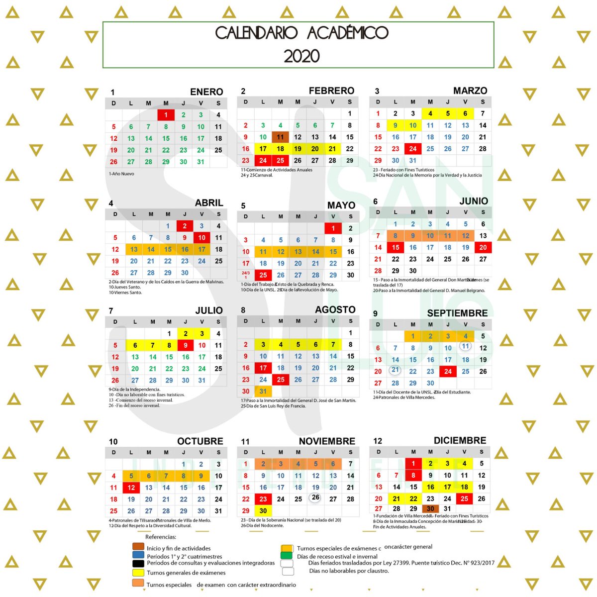 si_ficafcejs's tweet photo. Te dejamos el Calendario Académico de la FCEJS 2020, para que organices tus rendidas y cursadas y lleves el año a pleno!!
#InfoSI
#EstudiantesComoVos https://t.co/pS1oBSTSS6