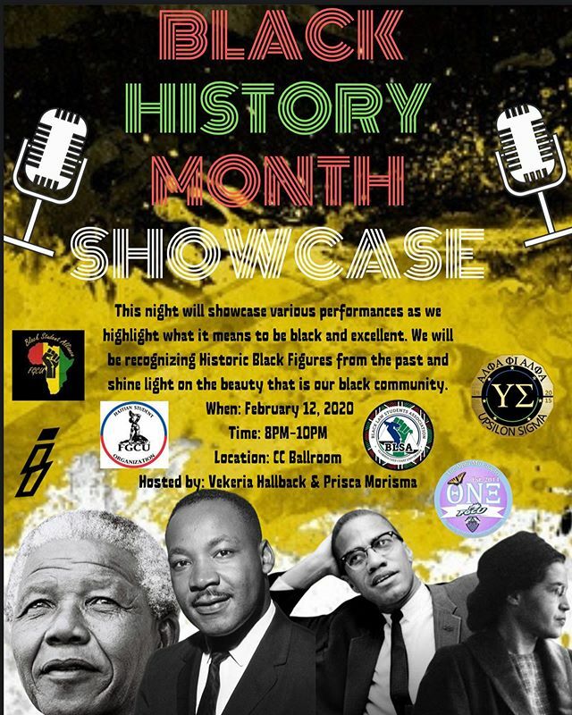 fgcualphas's tweet photo. On Wednesday February 12th, come out to celebrate Black History Month with the first ever, Black History Month Showcase! This will be an eventful night full of entertainment, food and much more! https://t.co/WLZINojvn4 https://t.co/S8qencFNAT
