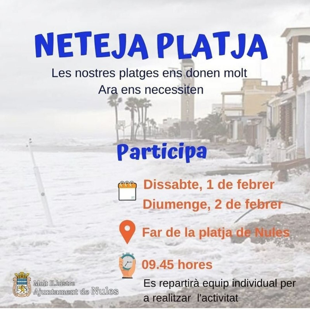 ClapEducacion's tweet photo. El mar ens ha retornat molta de la bruticia que li llancem. Ara és moment de netejar-la. A Nules i Borriana demanen ajuda.
Anem?

@platgesdenules 
@burriforniasurf 
@burrianaturista 
@nulessostenible 
@centratsennules 
#burriana #nules https://t.co/8Yl58DYoU8