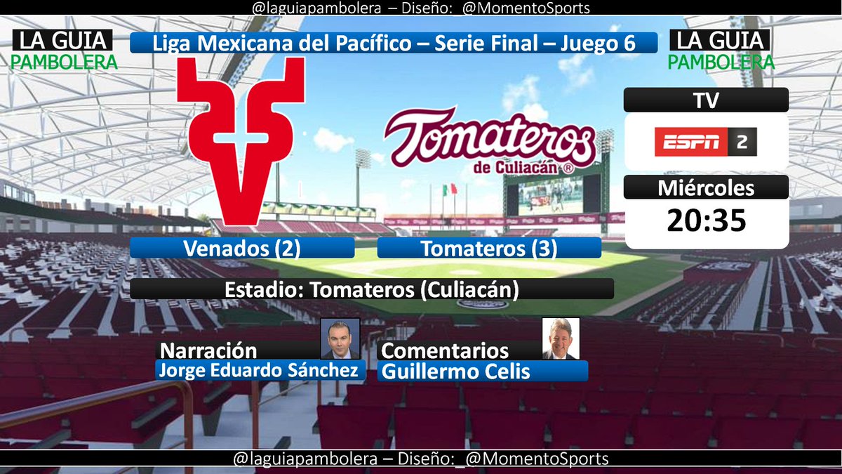 laguiapambolera's tweet image. HOY: #NoTodoEsFútbol #LMPxESPN #FinalLMP @venados_mzt @clubtomateros por @ESPNmx 2 con @JESanchez_ESPN y @GuillermoCelis (20:30hrs)