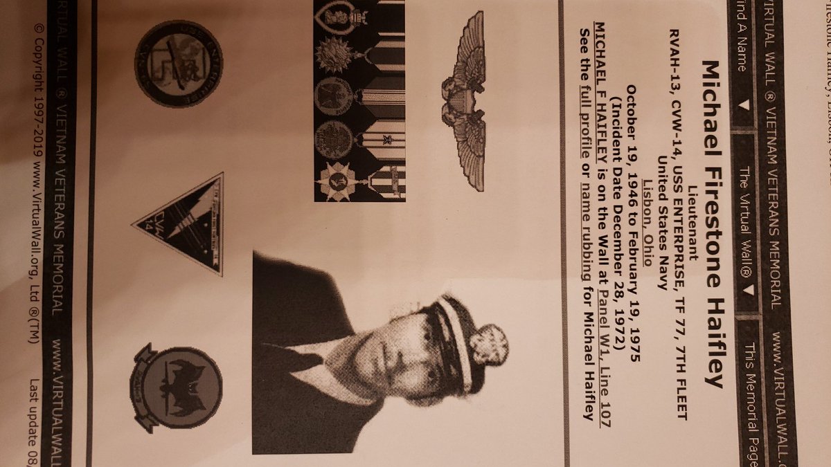 jtwilcox111's tweet image. Rep. Larry Hoff delivers a deeply moving Navy Day tribute to Lt. Michael Haifley who was killed in Vietnam in 1972.  Larry was part of his flight crew on the USS Enterprise.  The memory lives with Larry.