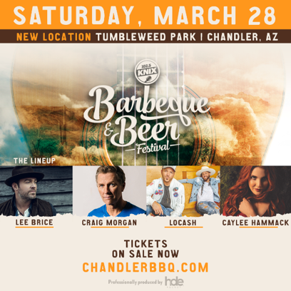 Don’t forget your wet wipes! The KNIX BBQ &amp; Beer Festival is back! Who’s ready for finger-lickin’ good food? 😛

Date: March 28 from 12pm-9pm

Tickets below. Tag a BBQ buddy to beer it up with! chandlerbbq.com