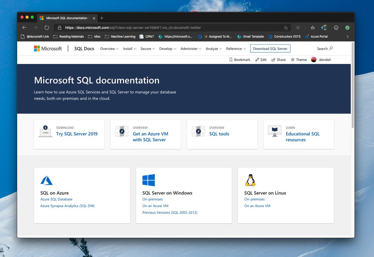 SQL Server documentation page.