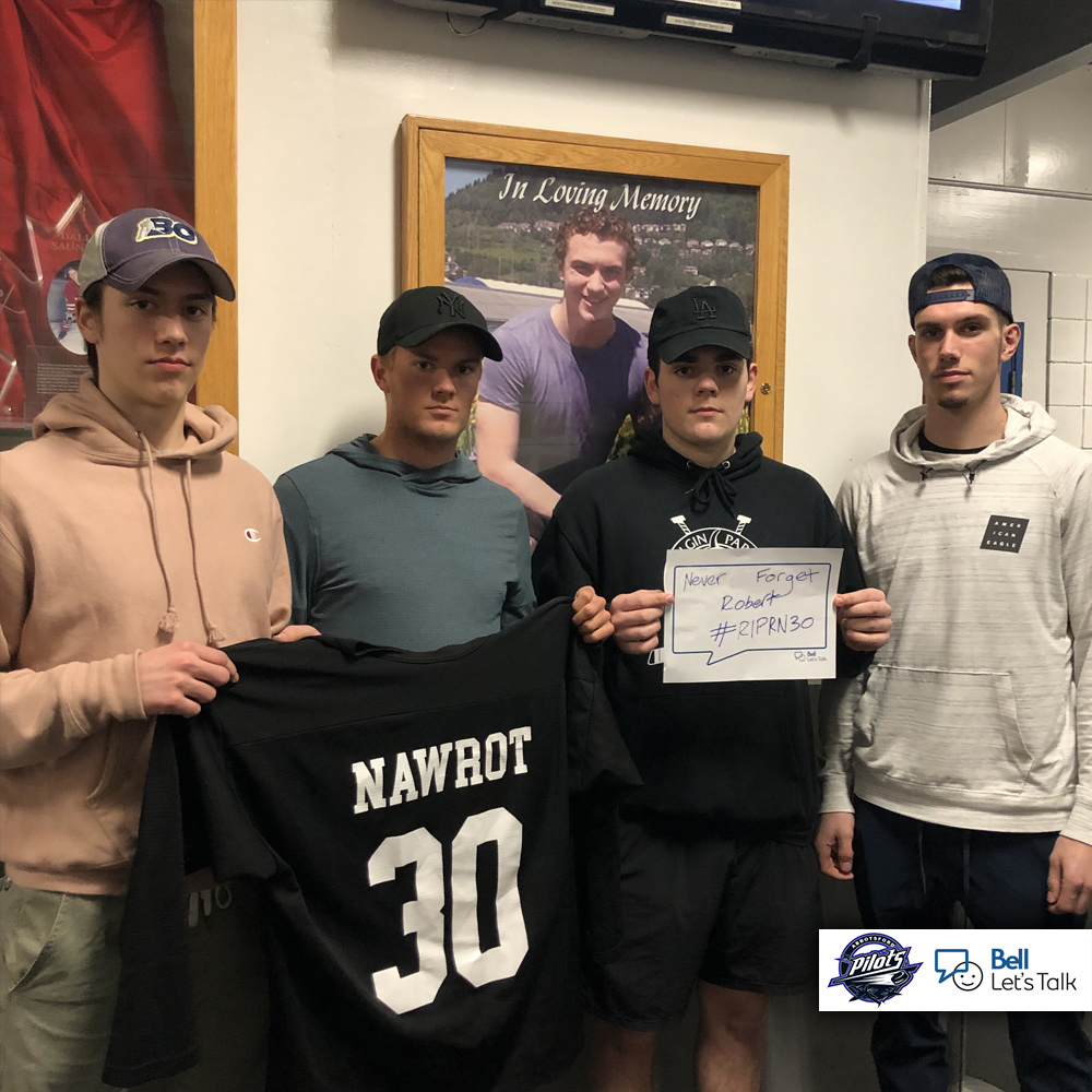 AbbyPilots's tweet photo. Speak up, speak out, and be there for others. We will always remember Robert Nawrot. #ripRN30
#GoPilots #BellLetsTalk @Pacific_Junior https://t.co/ZtIuqOEy6O
