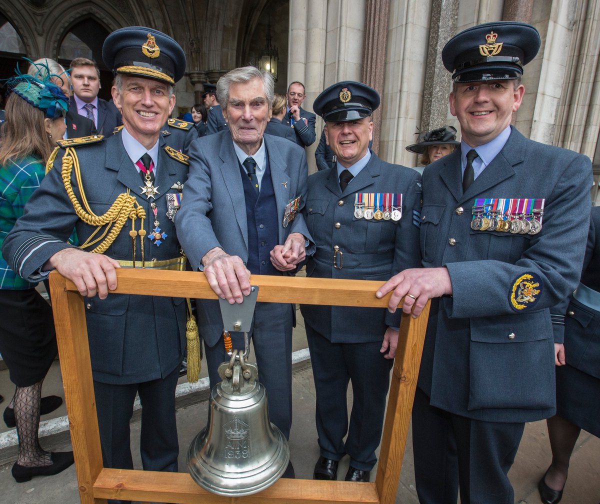 Photo taken on 1st April 2018 with former Chief of the Air Staff, Air Chief Marshal Sir Stephen Hillier in London commemorating the RAF's Centenary.