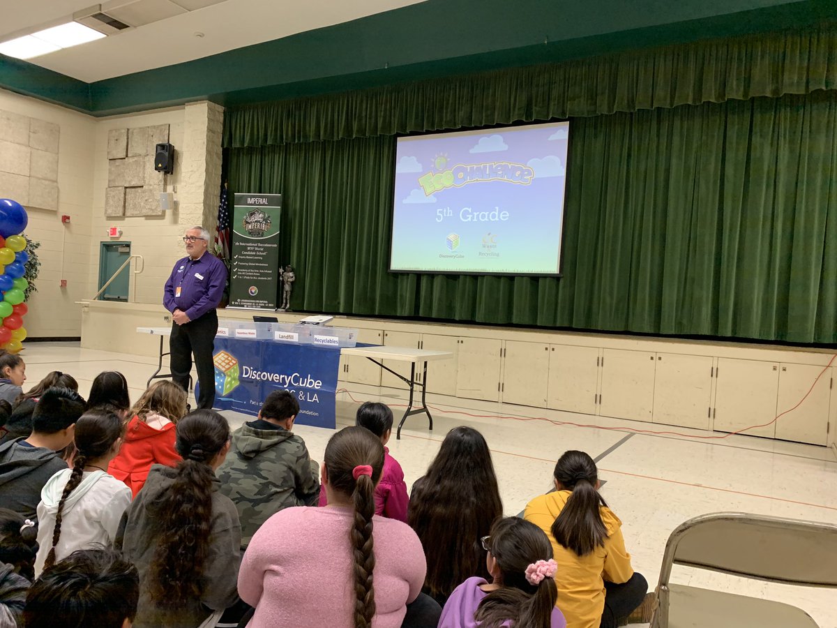 julierashford's tweet photo. Discovery Cube’s Eco Challenge   
at Las Positas today...Learning more about our IB unit “Sharing The Planet” @laspositaslions #lhcsd #1Team1Vision https://t.co/m91ePetRLA