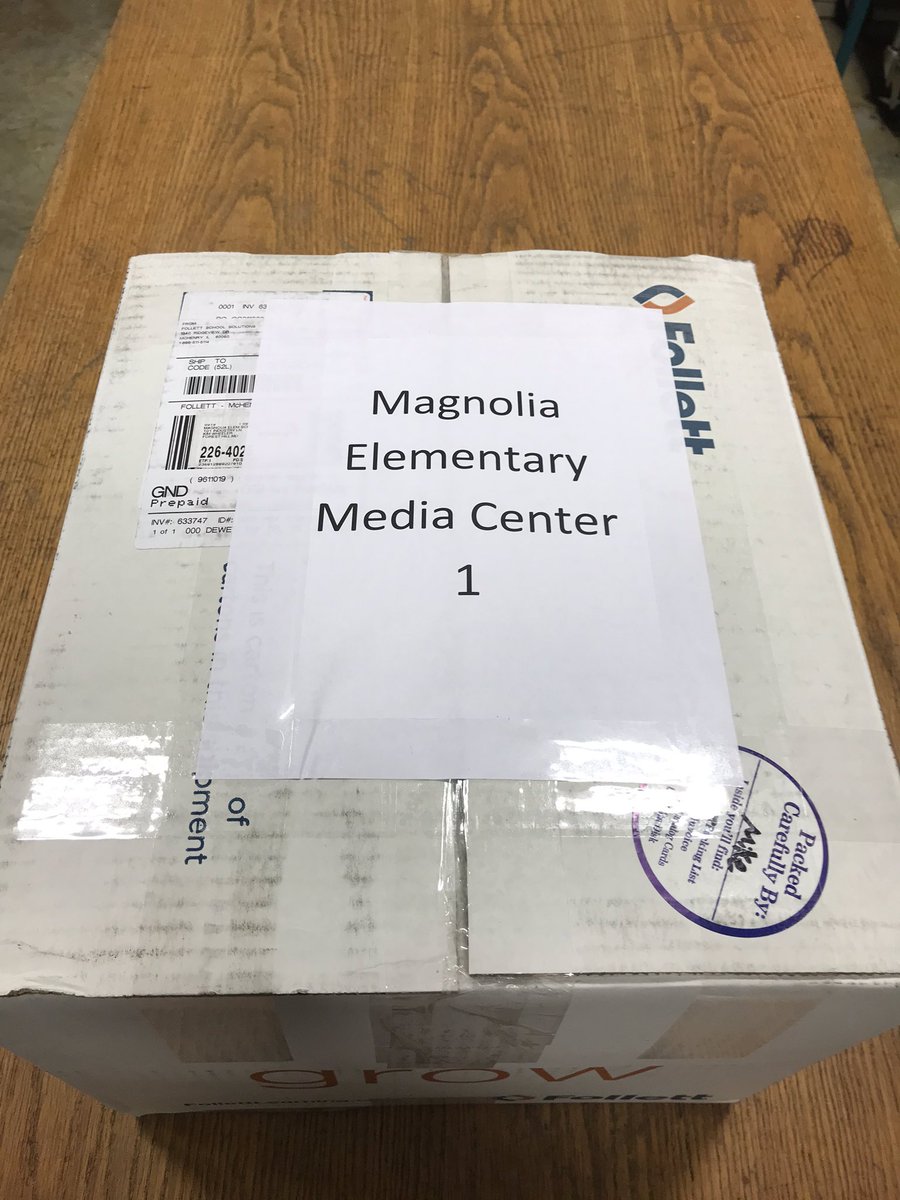 <a href="/MagMedia4/">Miss Wheeler</a> and <a href="/MAESMustangs/">Magnolia Elementary</a> these #NewBooks are coming to you. #AdventureAwaits #LibrariesMatter <a href="/hcasl1/">hcasl</a> <a href="/HCPSlearns/">HCPS Learns</a>