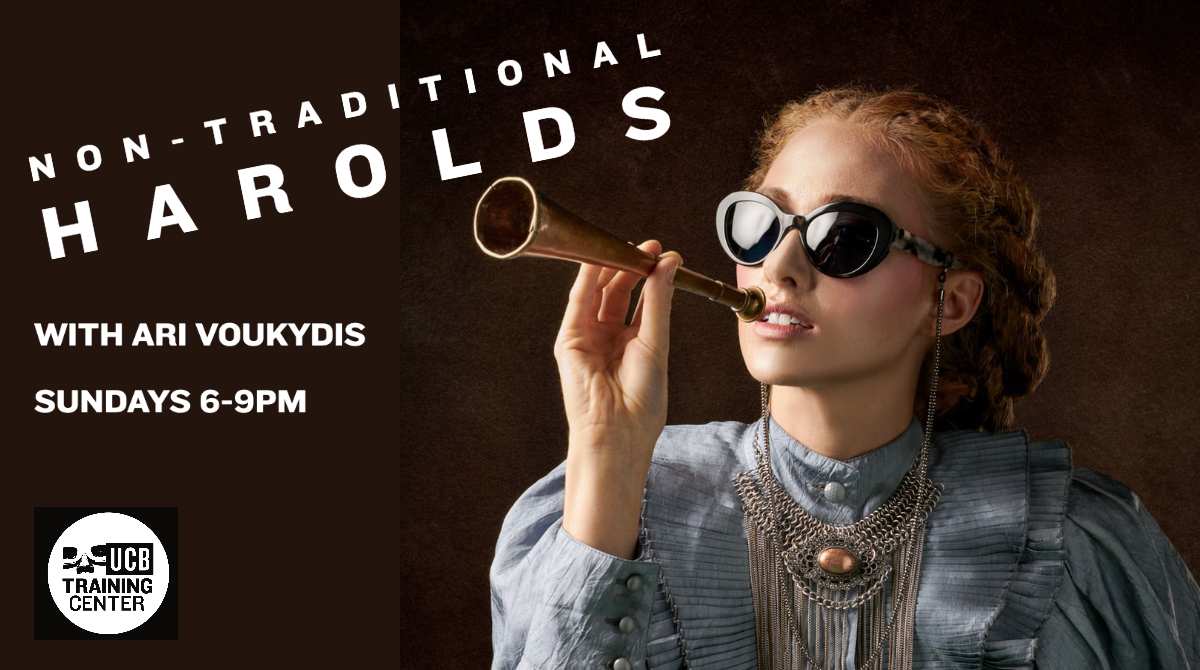 ucbclassesla's tweet photo. Non-Traditional Harolds with Ari Voukydis
@AriVoukydis 
Advanced Harold
Sundays 6-9pm
February 23

Now enrolling! 
https://t.co/ubzsHyQdm2

#ucbclassesla #ucbclasses #advancedimprov https://t.co/7zf4nkgmX1