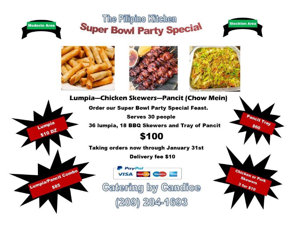 In the Modesto area. If you like Filipino food take advantage of this special. First order, first served. Limited orders. Order today.