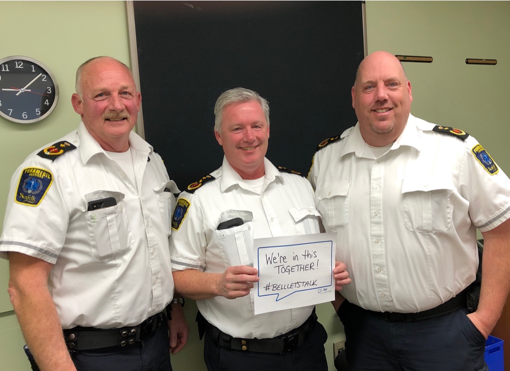 We’re all in this together!! #BellLetsTalk #ParamedicFamily