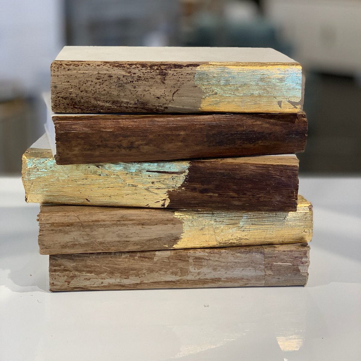 elawrenceltd's tweet photo. Tomorrow is the last day at @LasVegasMarket - stop by Ste. C587 to see what's new including these books with handmade wood veneer binding. #lvmkt #designonlvmkt #decorativeaccessories #books #decorativebooks https://t.co/Ol2LQTuEHD