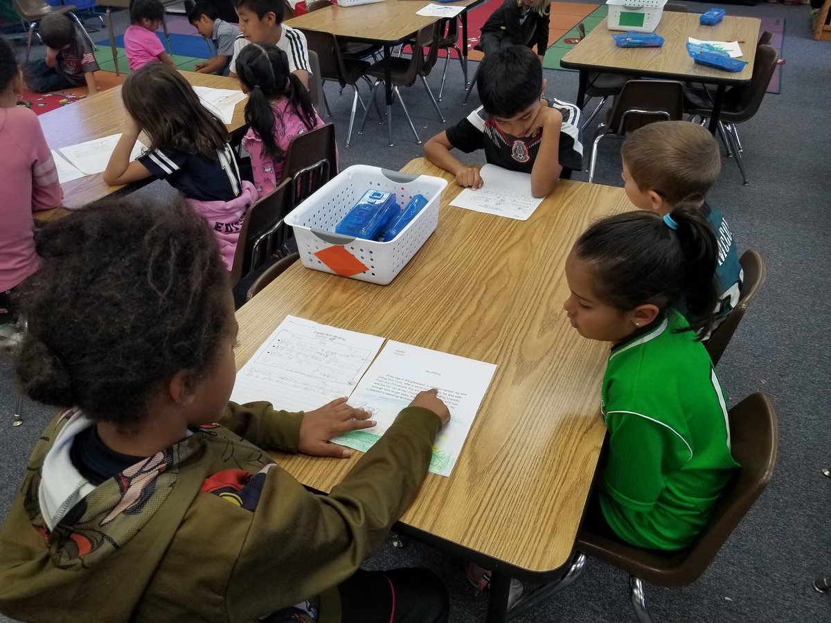 3rd grade buddies shared their wonderful writing with TK students! What a special treat! <a href="/FallbrookStem/">Fallbrook STEM Academy</a>