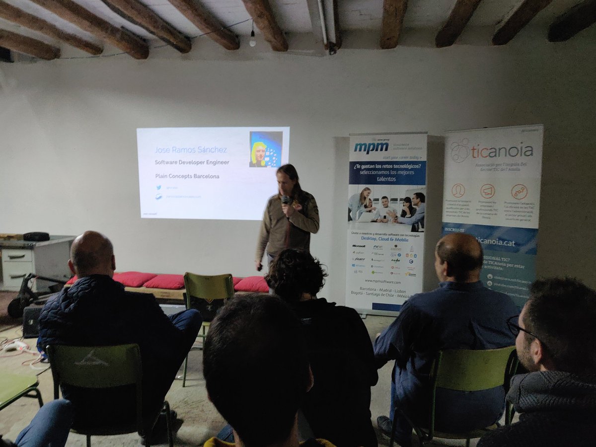 El José començant la xerrada!