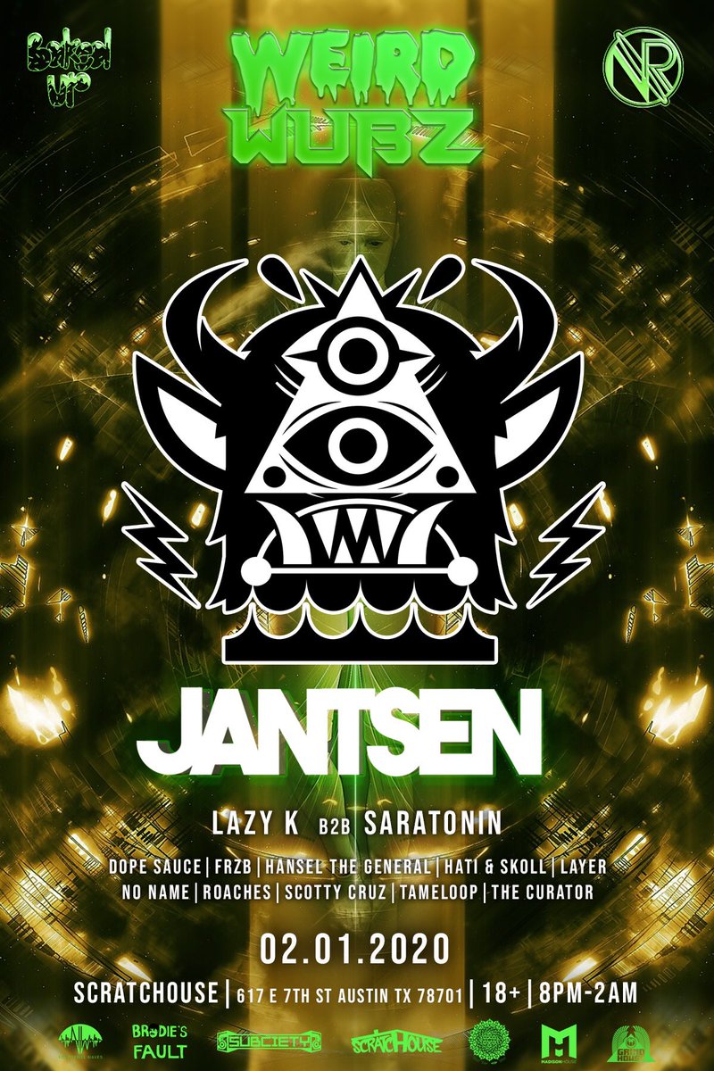 3 more days 👽 If you ain’t at <a href="/scratchouseatx/">Scratchouse</a> for <a href="/jantsenmusic/">JANTSEN</a> Saturday- you fucking upppp