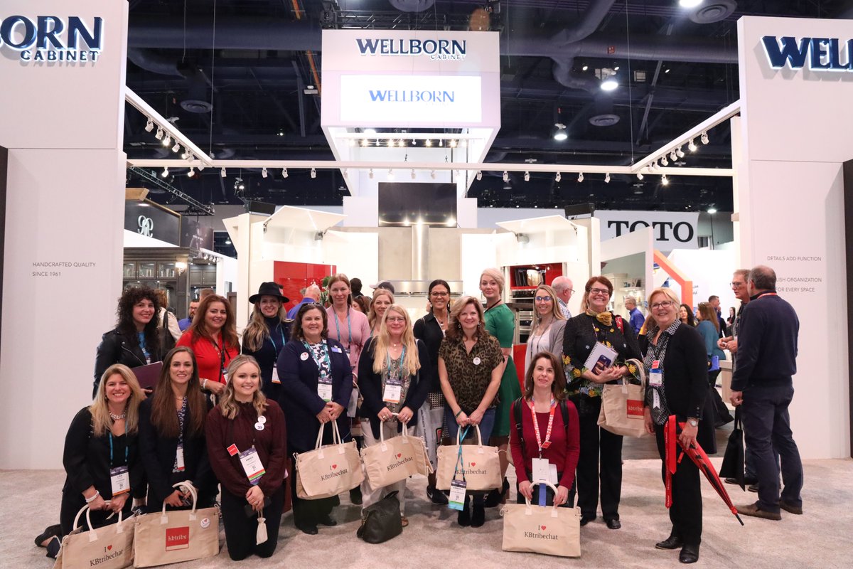 lifestylist's tweet image. Our #KBTribeChat group at #kbis2020 and #Wellborn