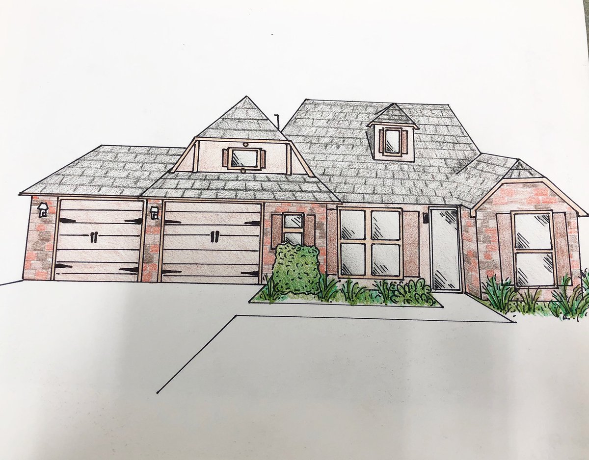 HannahBibleee's tweet photo. Selling 9x12in home illustrations for only $25.00 and free shipping! Let me know if you’re interested! https://t.co/7OoTr6bq3b