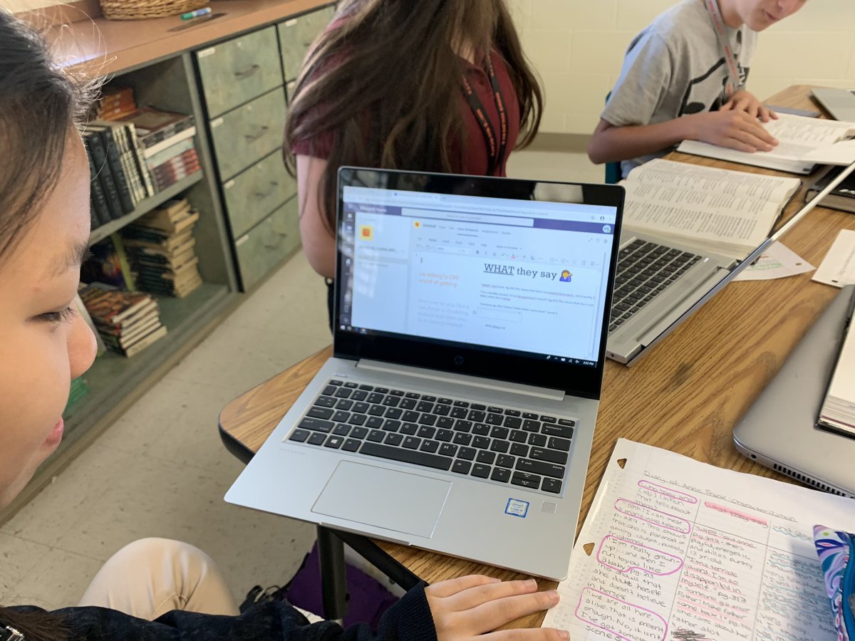 Taking our Anne Frank characterization to the next level! OneNote is awesome! <a href="/NNMSWildcats/">NNMS</a> <a href="/CCPS_SecELA/">𝙲𝙲𝙿𝚂 𝚂𝚎𝚌𝚘𝚗𝚍𝚊𝚛𝚢 𝙴𝙻𝙰</a> @CCPS_AdvStudies