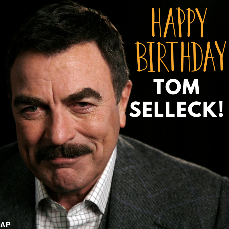 Happy birthday Magnum! Tom  Selleck turns 75 today. 