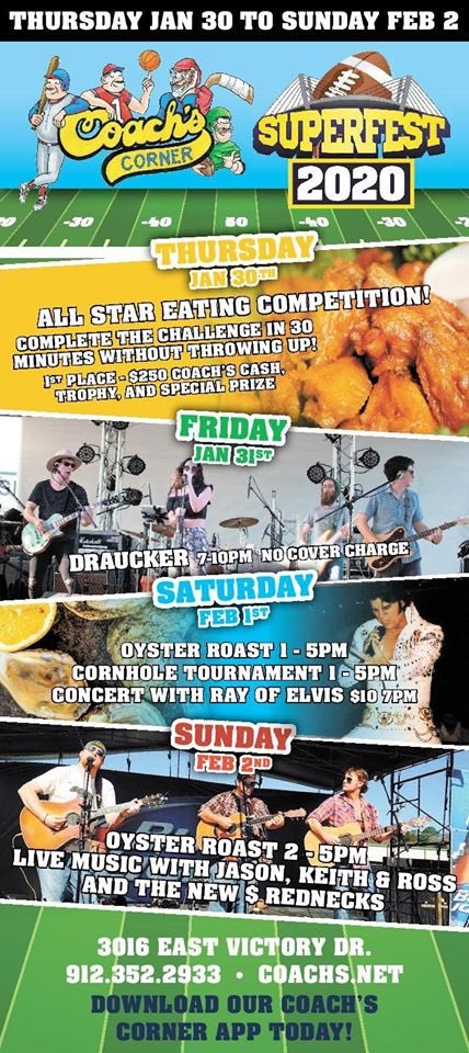 PigskinRadio's tweet photo. It’s a busy weekend at @coachssav! We’ll be there live tomorrow from 3-6. Come see us and check out the eating competition ⬇️⬇️⬇️ https://t.co/AmCTBmYu5w