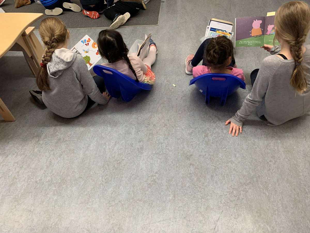 MsRamirez12's tweet photo. Today for our Literacy Week special @inmanSD41, we had extra Buddy Reading Time. We shared our favourite books, smiles &amp; laughs ☺️#buddyreading #literacyweek @burnabyschools #welovereading https://t.co/qQOhmWsAlk