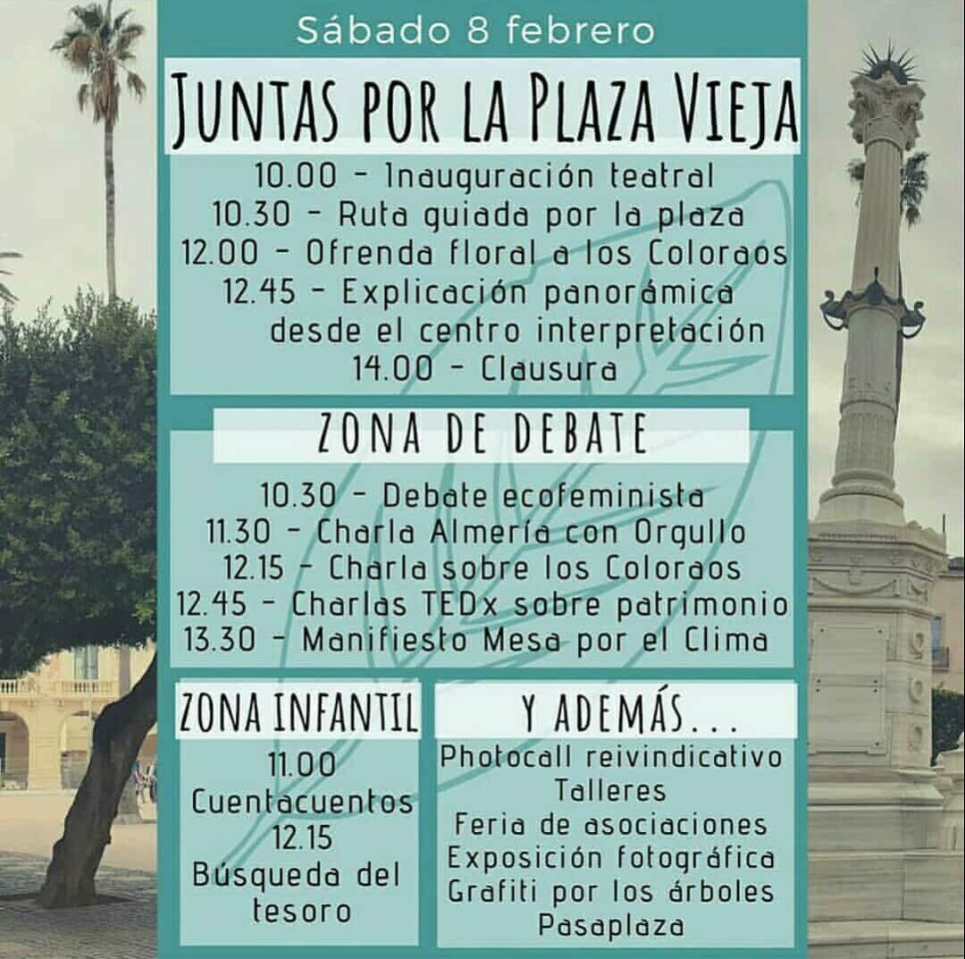 El sábado 8 de febrero, como defensa de los árboles y el monumento, se realizarán inmensidad de actividades durante toda la mañana, todas ellas muy variadas. ¡Os esperamos ahí! 💪