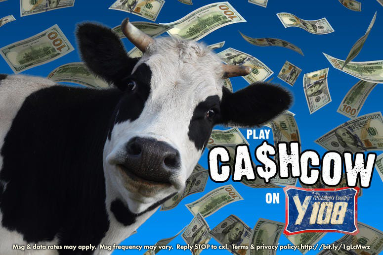 Y108 On Twitter Your Next Chance To Win 1 000 Happens At 3 08p On Y108 Listen For The Cash Cow Code Word How To Win Https T Co Rxhylqioez Https T Co Tnx1kwawgu