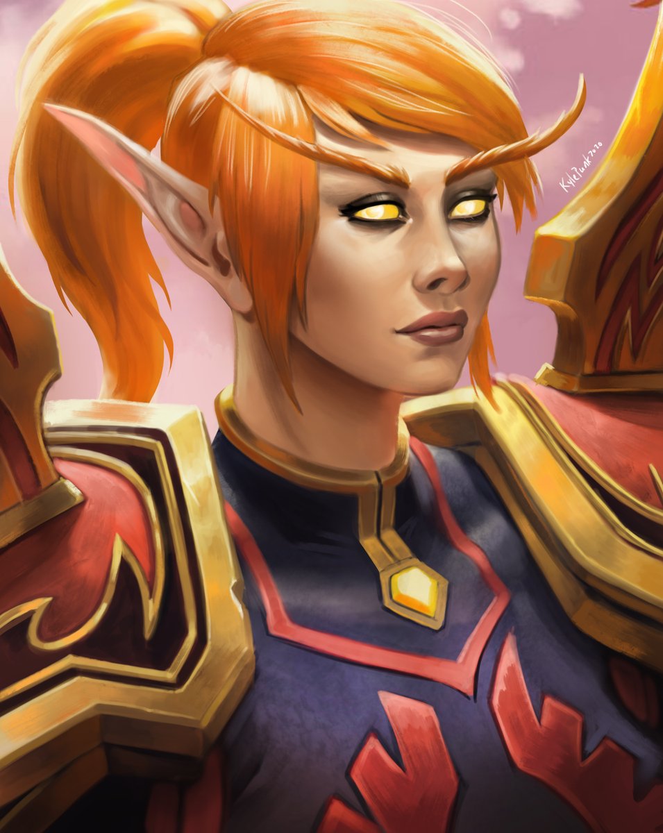 Lady Liadrin fun time portrait Just practising, trying to get better at ren...