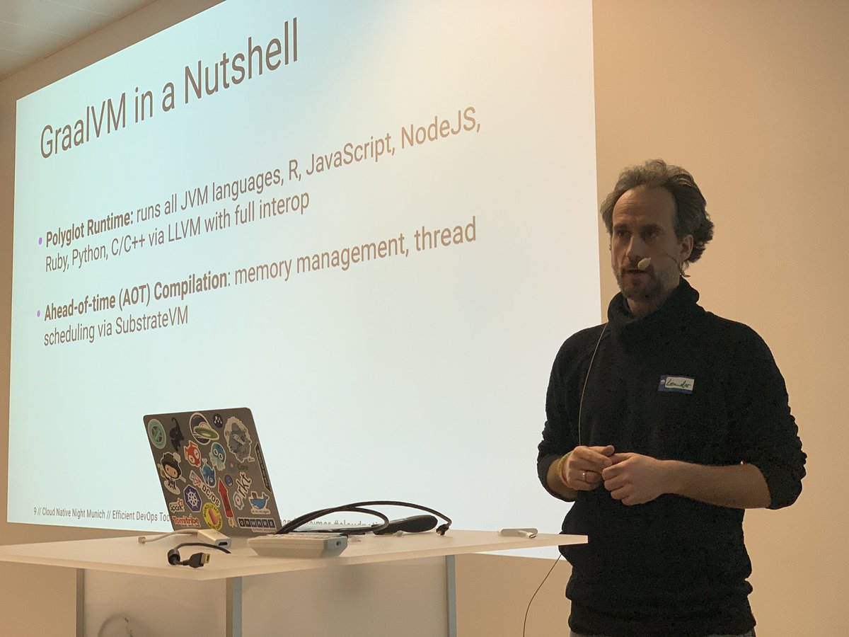 yankcrime's tweet image. One of the best things about attending so many meetups? Getting to catch awesome talks from super knowledgable folks like @LeanderReimer #cloudnativenerd