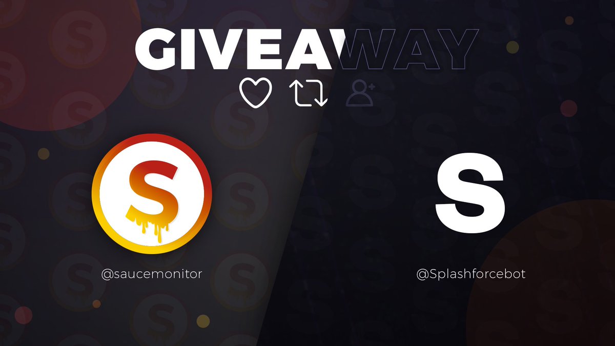 saucemonitor's tweet photo. ⚡️ FLASH GIVEAWAY ⚡️

🏆x1 FREE MEMBERSHIP @saucemonitor
🏆x1 FREE KEY @Splashforcebot

RULES:
🏃‍♂️Follow @saucemonitor and @Splashforcebot
❤️Like
🔃Retweet

2 WINNERS 🍀
⏰ ENDS IN 1 HOUR ⏰ https://t.co/sAnO2KWbXw