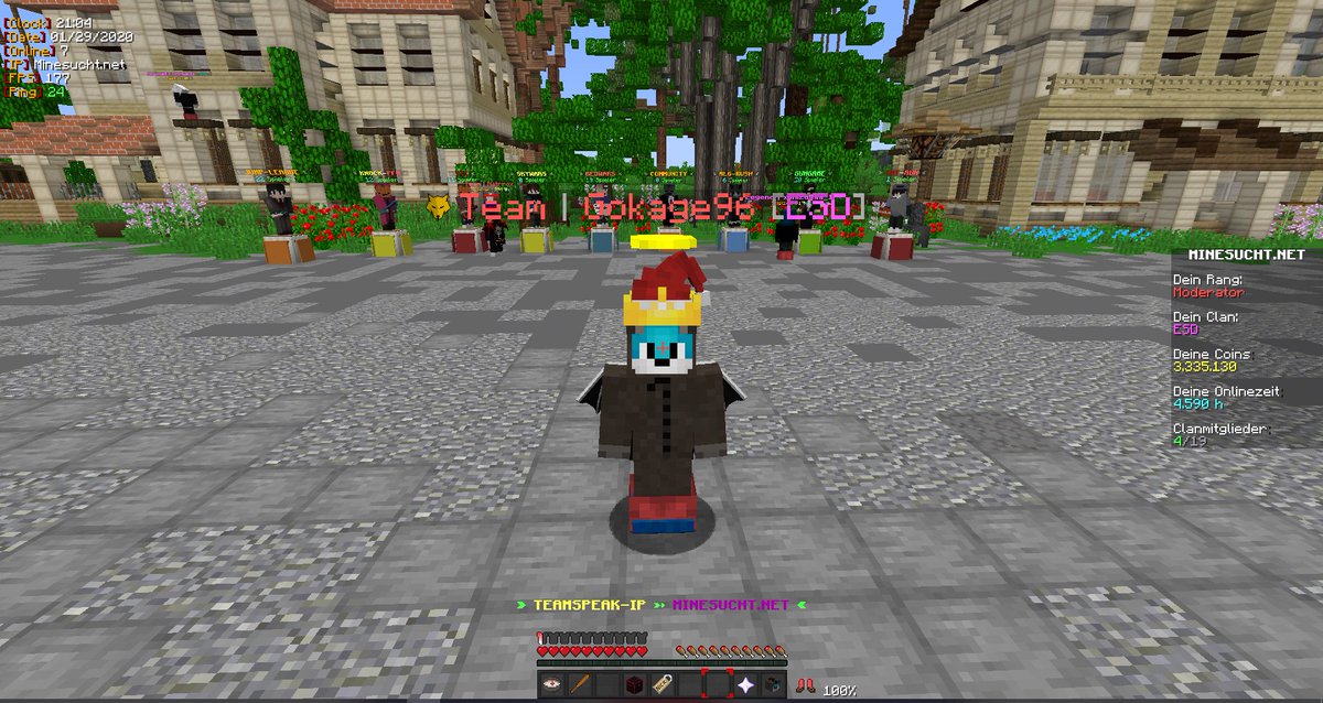Es ist geschehen, ich darf das <a href="/MineSuchtTeam/">MineSucht Team 👑</a> nun als Moderator unterstützen. Auf eine Gute Zusammenarbeit.  🙈<a href="/MineSuchtNET/">MineSucht.net 🌷</a>