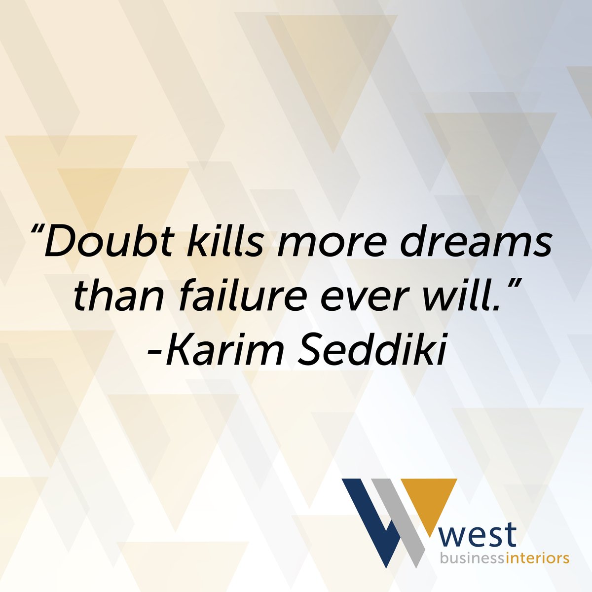 westbinteriors's tweet photo. "Doubt kills more dreams than failure ever will." -Karim Seddiki
○
○
#Dreams #Goals #Achieve #NoLimits#Positivity #WellDone #Failure #Doubt #JustDoIt #PositiveVibes #MakeADifference #Inspirational #InspirationalQuotes #Quotes #YouCanDoIt https://t.co/FrddcJKnhj