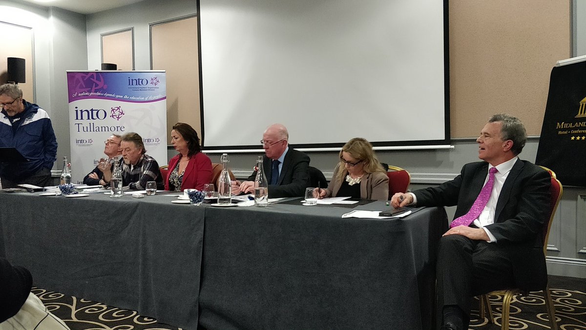 TullamoreINTO's tweet photo. We are delighted to welcome @CharlieFlanagan @paulineflan1 @SeanFlemingTD @CNolanOffaly @BrianStanleyTD Stephen Tynan and Noel Tuohy to the Laois Offaly Hustings in Portlaoise this evening  #wherefuturesstart #GE2020 @INTOnews https://t.co/9RYjdANA7M