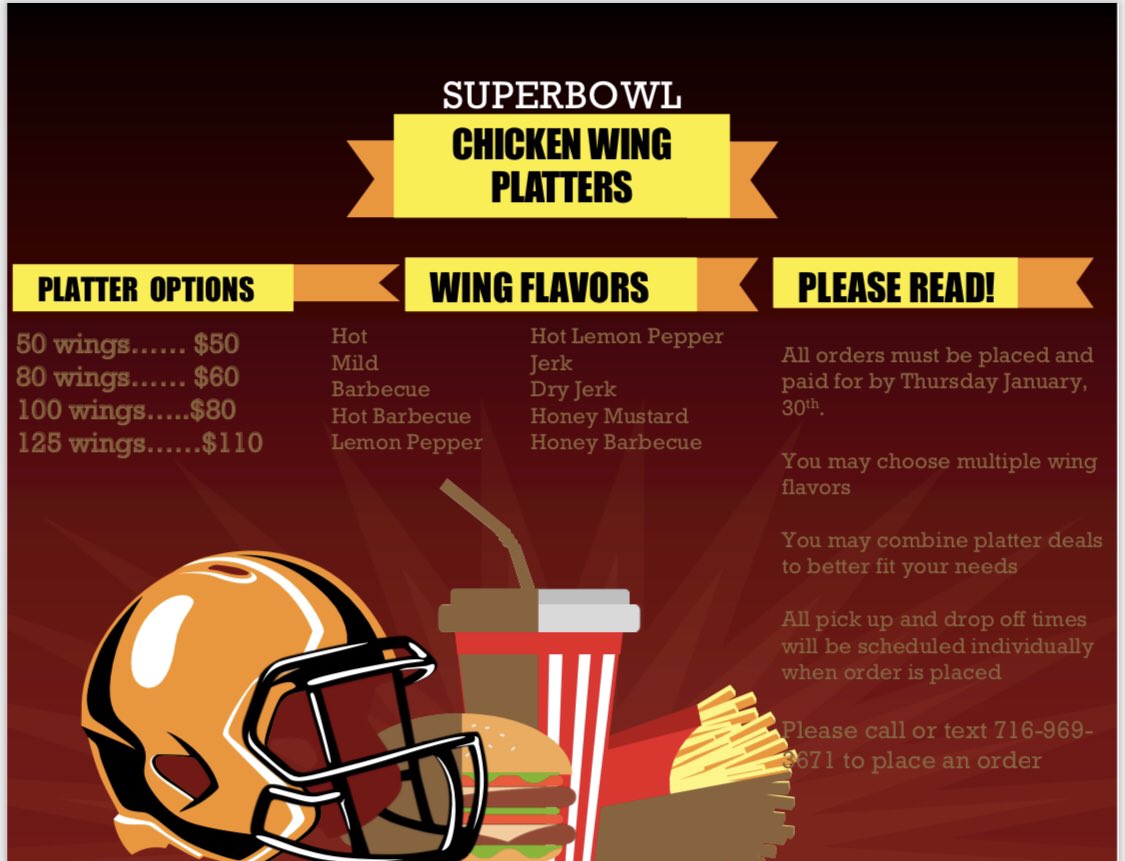 HTS_Kitchen's tweet image. Don’t forget to place your orders! 

No immediate payment is required for the sliders 

Last day to place and pay for a chicken wing platter has been pushed forward to Friday!! #Ssu #southernnotstate #SCAD