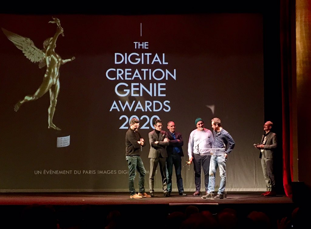 filmparisregion's tweet photo. Remise du Génie du meilleur environnement lors du @PIDSConference par @Jeremy_Redler au film Blood Machines par @Trimaran_3D_VFX #visualseffects https://t.co/i3q6h6SvXt