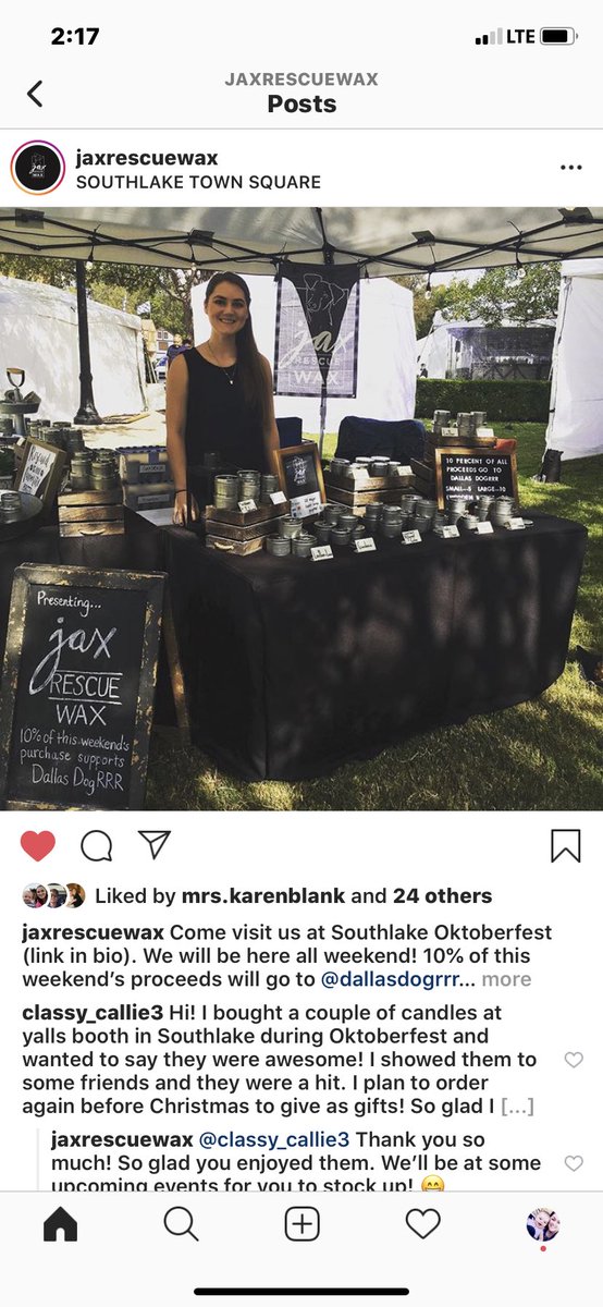 EWunker's tweet image. This is my sister Kristen, after her dog Jax died she wanted to help other animals out there so she made her candle business 💙Jax Rescue Wax. All candles are 100% Soy and she automatically gives 10% of proceeds to animal rescue. Help her out! All products are 40% off TODAY!