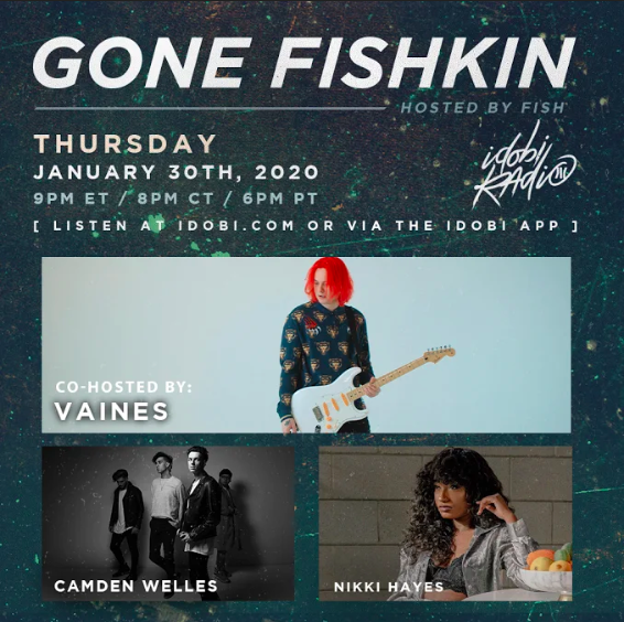 idobiradio's tweet photo. TOMORROW NIGHT!!! 
@vaineswastaken is co-hosting @GoneFishkin 
And @CamdenWelles is calling in!

PLUS - @NikkiHayes1 will be stopping by
to talk about new music and her show with
@BadRabbits at @TheEchoLA on Friday! 

LISTEN LIVE @ 9PM ET / 6PM PT
https://t.co/SN608CF46H https://t.co/4ohCVzJ6L4