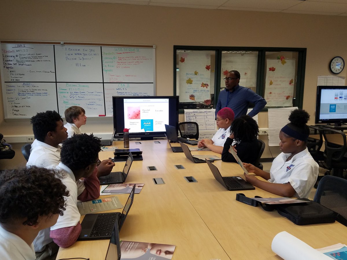 Mission Pharmacal Rep. Introducing Sales Project for Business Tech <a href="/STEAMAcademyMSB/">STEAM Academy at McCluer South-Berkeley High</a>
