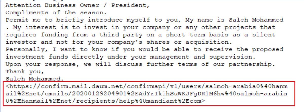 Even scammers leverage tracking pixels to gauge the success of their campaigns. I could really use a silent investor - you think I should reach out to Mr. Mohammed?