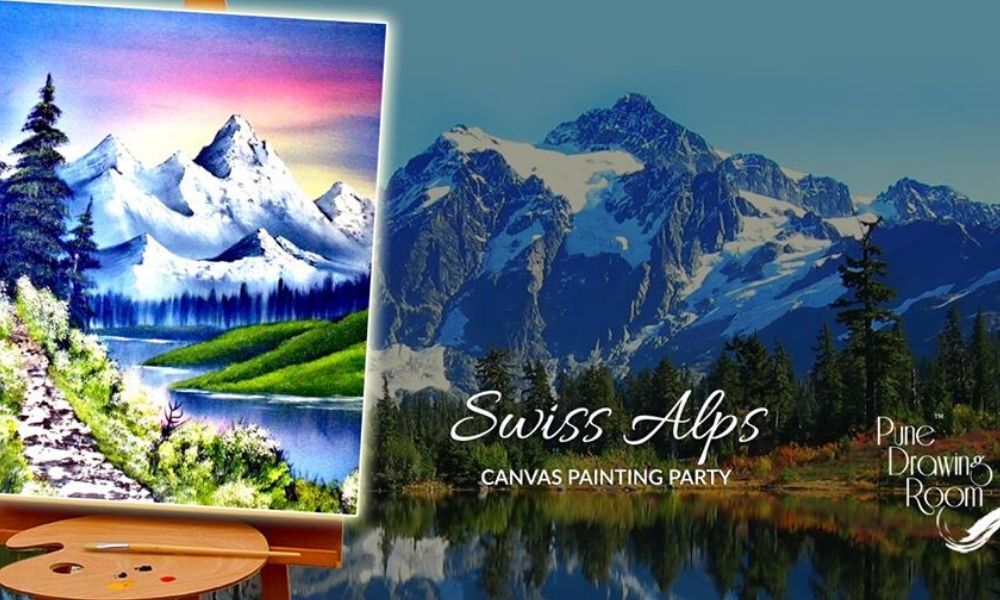#DailyWorkshop Swiss Alps Canvas Painting Party: By Pune Drawing Room – #limitedseats #BookNow <a href="/Skilltivate/">Skilltivate</a> buff.ly/2O2FGha