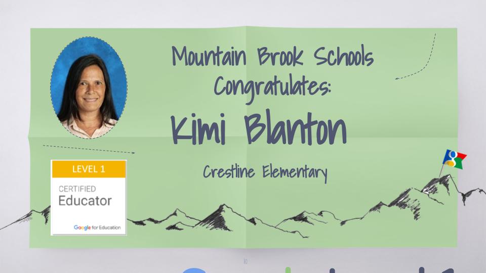 stanbridgep's tweet photo. Congratulations to Crestline's Kimi Blanton on her GCE Level 1 Certification. @crestlinetweets #mbtrek #mblearn https://t.co/tUrsVPgzBT